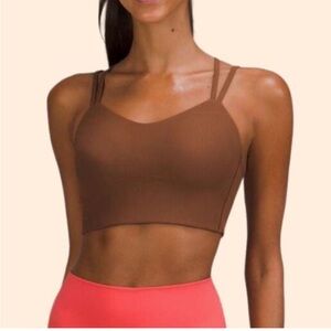 Lululemon Like a Cloud Bra Size 4 Ribbed
Long Line Sports Yoga Brown